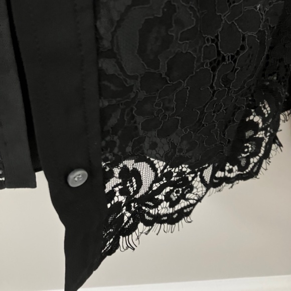 J. Crew Button-up Lace Top in Black, sz 4 - Picture 9 of 9